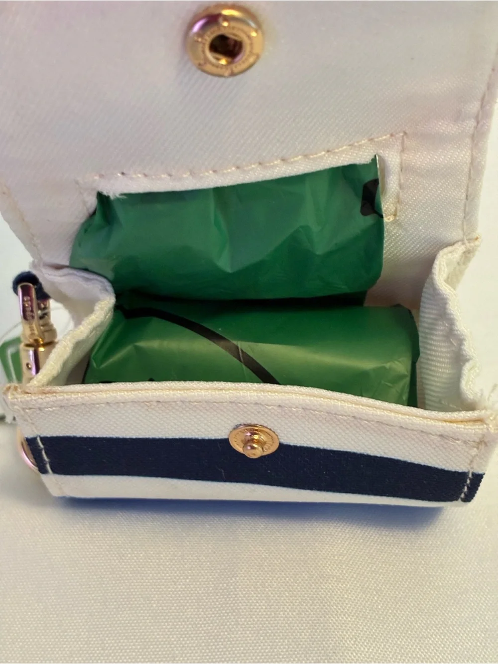 Kate Spade New York Doggie Bag Holder Adventure Stripe New With Tags